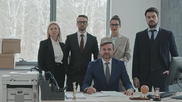 Portrait of Confident Team of Lawyers