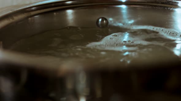 Gnocci Being Cooked in Salt Water Pleasant Atmosphere