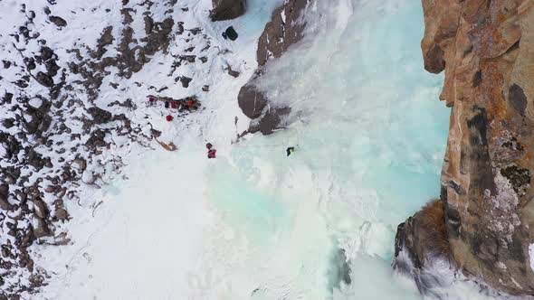 Mountaineer Man is Leading on Ice