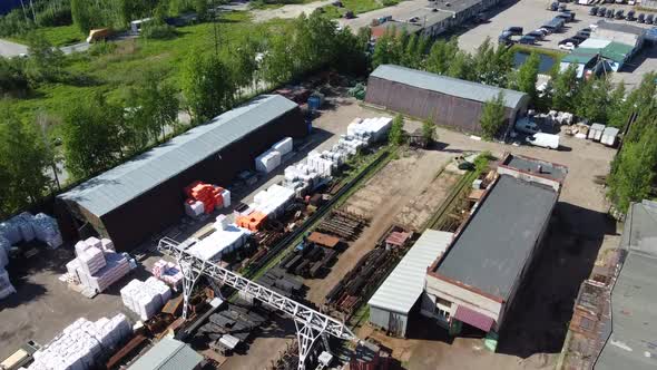 Flying a Quadcopter Over an Industrial Area