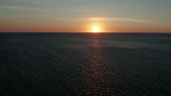 Sunset Over the Sea