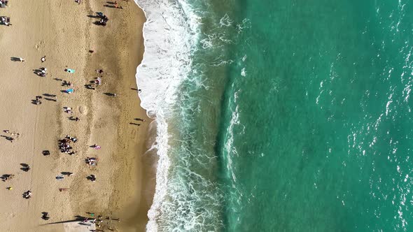 Texture of the sea and a beautiful day color