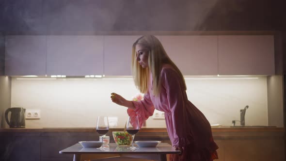 Lady Looks Around and Adds Venom Into Wine of Hated Husband