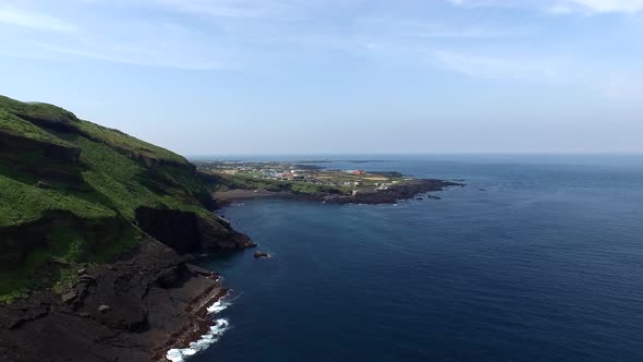 Aerial View Along The Coast