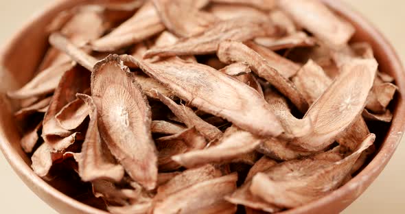 Heap of Dried burdock 