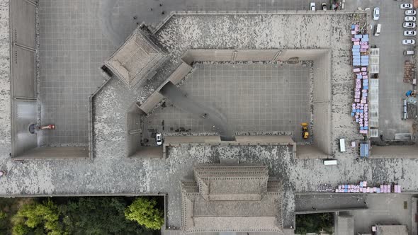 The Wall of Datong Ancient City, Overhead View
