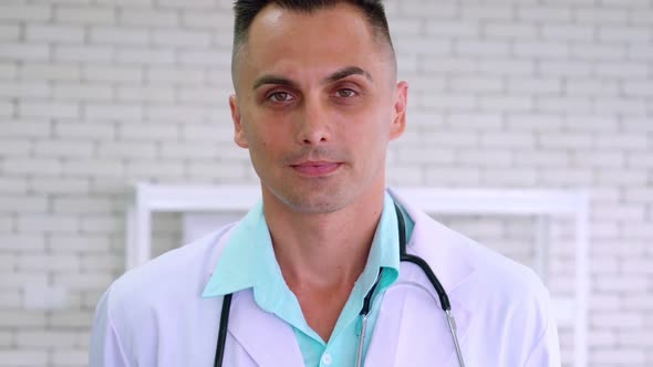 Doctor in Professional Uniform Working at Hospital