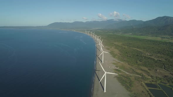 Solar Farm with Windmills