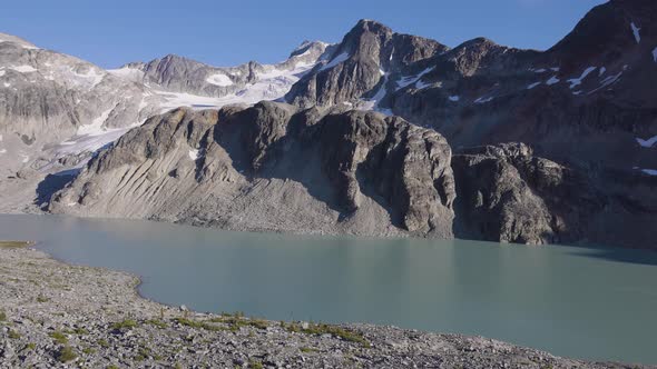 Glacier Lake Up in Rocky Mountains