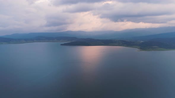 Batak Dam and A Marvelous Panoramic View of Its Shore in Europe,bulgaria