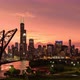 Chicago, Illinois City Skyline during a Thunderstorm Sunset - VideoHive Item for Sale
