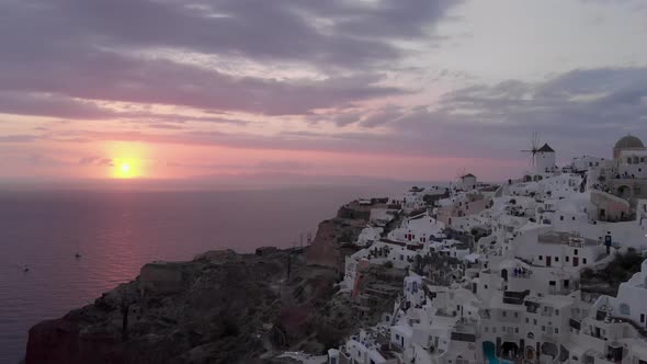 Greece Island. Aerial Footage.