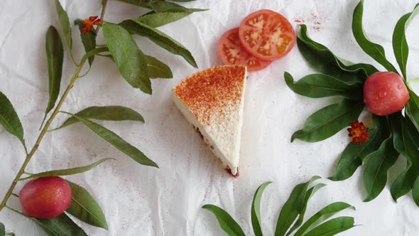 Cheesecake with Tomatoes