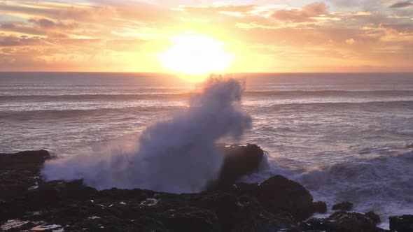 Power of Ocean Waves New Zealand