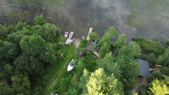 Drone Video of Glamping in the Forest