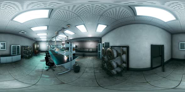 VR 360 Sci Fi Laboratory for Exploration and Mining