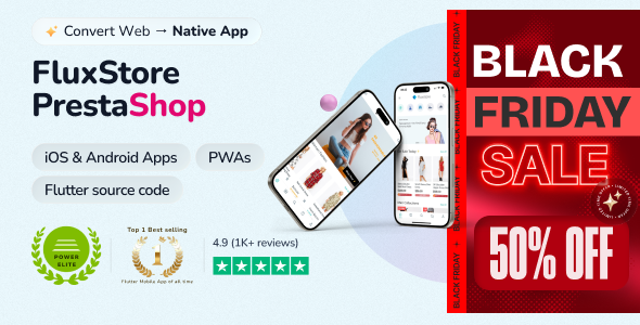 Fluxstore Prestashop - Flutter E-commerce Full App