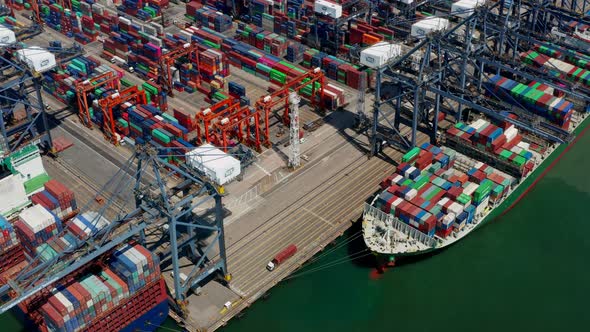 Kwai Chung Cargo Terminal in Hong Kong