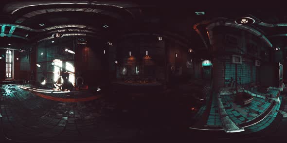 VR360 View of Abandoned Public Toilet alt