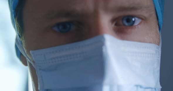 Medical professional working at a hospital alt