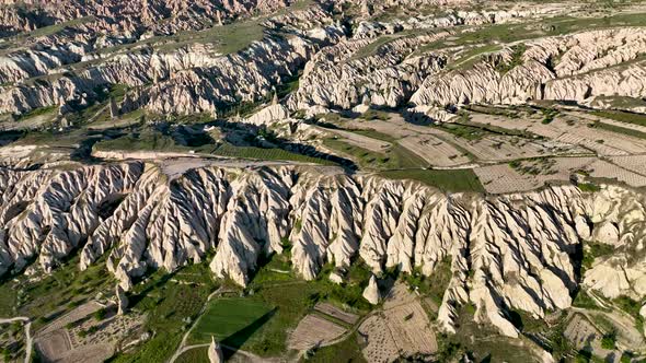 Cappadocia aerial view 4 K Awesome Background