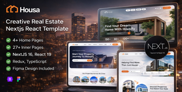 Housa - Creative Real Estate NextJS Template