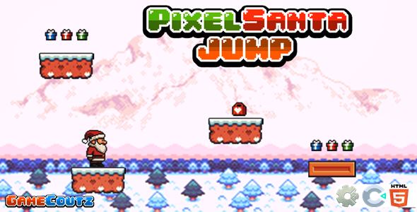 Pixel Santa Jump - Construct Game