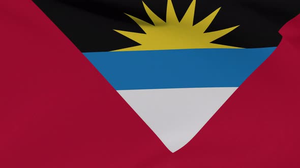 Flag Antigua and Barbuda Patriotism National Freedom Seamless Loop