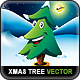 Christmas Tree Cartoon Vector Set - GraphicRiver Item for Sale