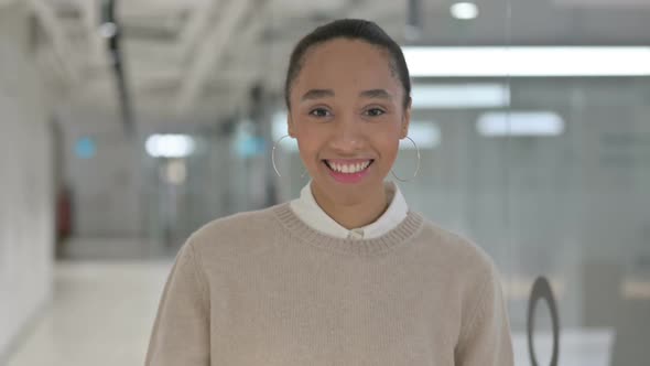 African Woman Talking on Online Video Call