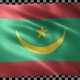 Mauritania waving flag looped - VideoHive Item for Sale