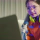 asian female engineer specialist with Measuring machine with a manipulator arm - VideoHive Item for Sale