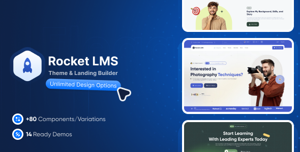 Rocket LMS Theme and Landing Page Builder