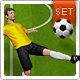 The Soccer Set - Kicker Icons, Field and Elements - GraphicRiver Item for Sale
