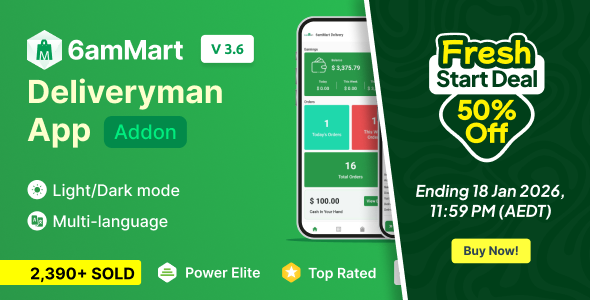 6amMart - Delivery Man App
