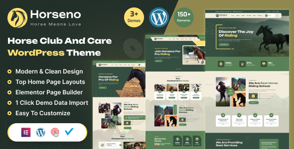 Horseno - Horse Club & Riding Sports WordPress Theme