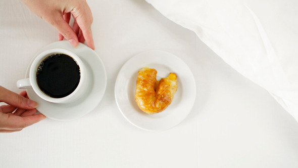 Coffee And Croissant For Breakfast