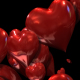 3D Heart Particles Loop with Alpha Full HD