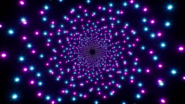 Glittering Neon Particles Loop