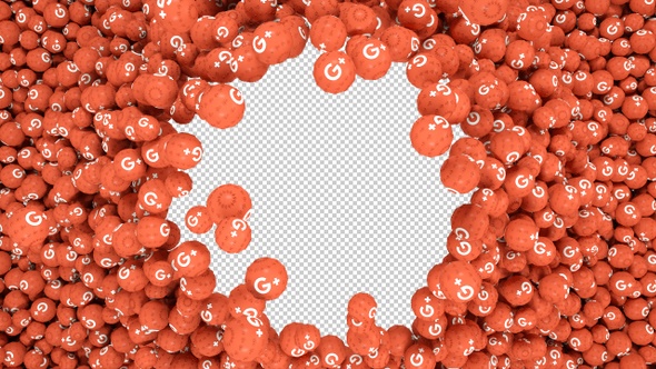 3 D Google Plus Balls Transition alt