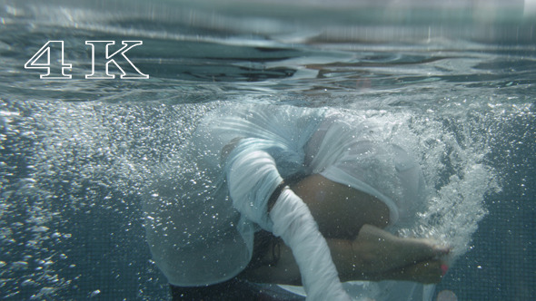 Girl Diving Into  Water