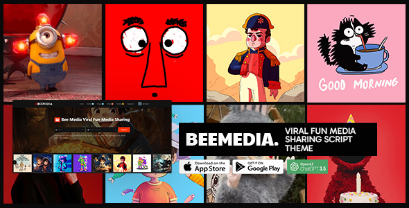 Beemedia - Viral Fun media Sharing Script Theme