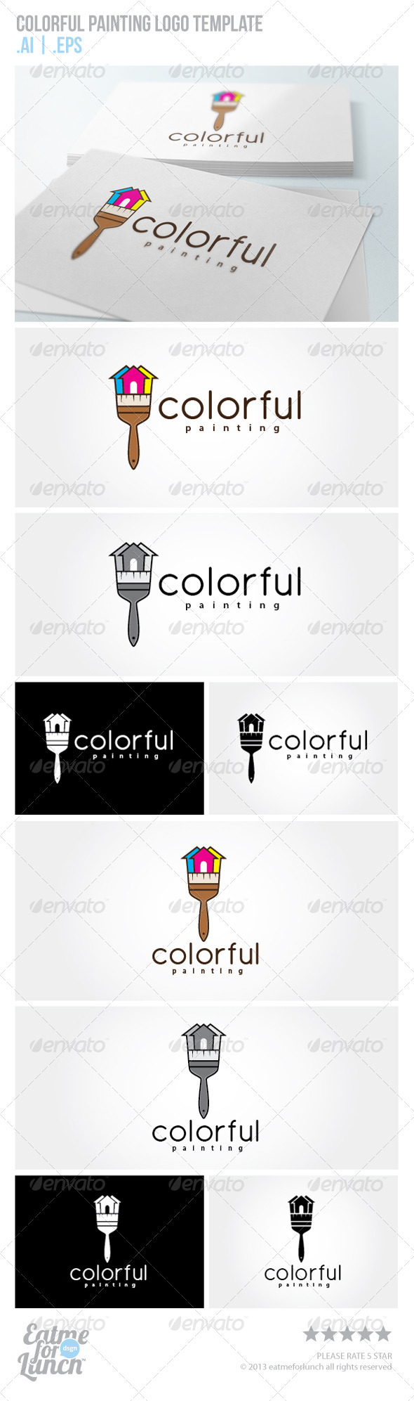 Colorful Painting Logo Template