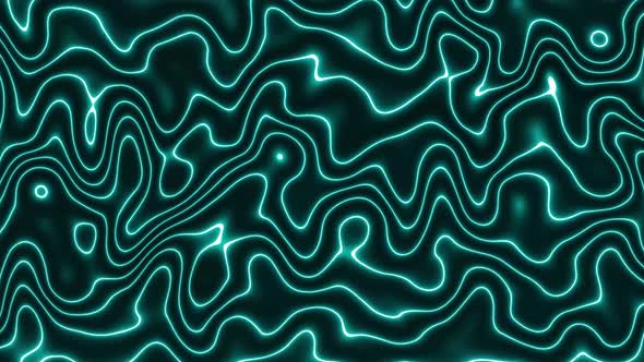 neon line wave background animation. abstract wavy background. Vd 2136