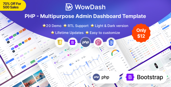 WowDash - PHP - Multipurpose Admin Dashboard Template