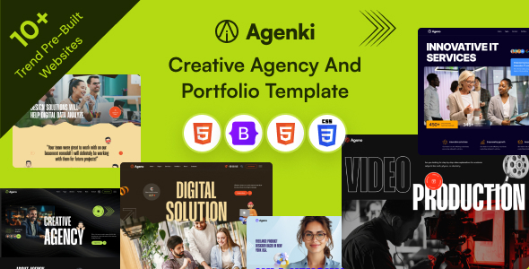 Agenki – Creative Agency & Portfolio HTML Template
