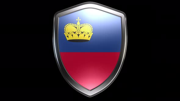 Liechtenstein Emblem Transition with Alpha Channel - 4K Resolution