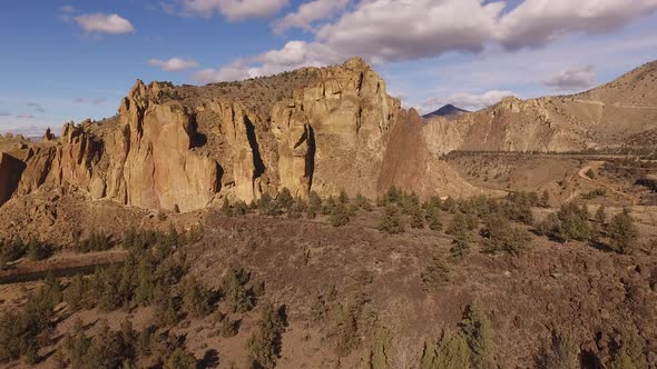 Aerial view of Smith Rock, Oregon