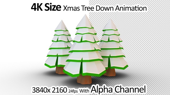 Xmas Tree Fall Down Animation