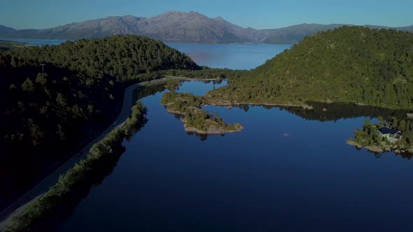 Aerial View Of Beautiful Nature Norway